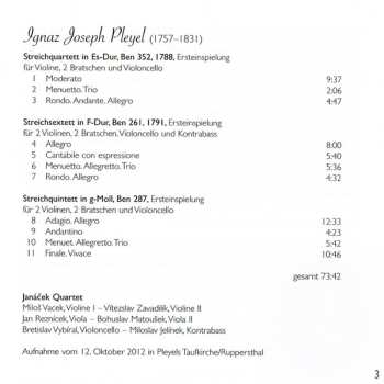 CD Ignaz Pleyel: Streicher-Raritäten