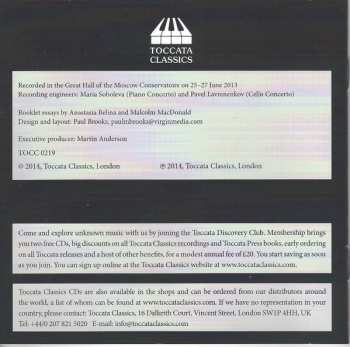 CD Russian State Symphony Orchestra: Orchestral Music, Volume Three: Piano Concerto In G Minor • Cello Concerto In G Minor 