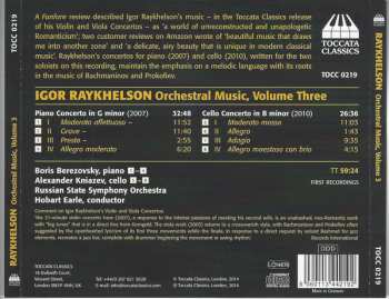 CD Russian State Symphony Orchestra: Orchestral Music, Volume Three: Piano Concerto In G Minor • Cello Concerto In G Minor 