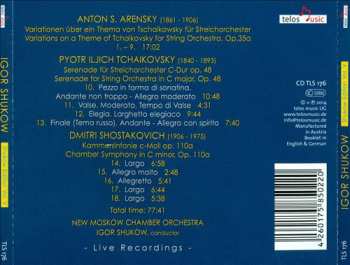 CD Moscow Chamber Orchestra: Igor Shukow Conducts Works For String Orchestra By Arensky, Tchaikovsky, Shostakovich