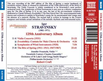 CD Igor Stravinsky: 125th Anniversary Album - The Rite Of Spring / Violin Concerto / Symphonies Of Wind Instruments / Zvezdolikiy