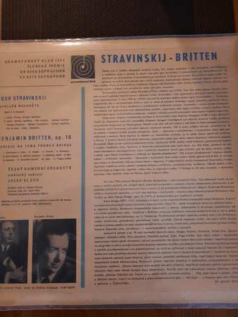 LP Igor Stravinsky: Apollon Musagète / Variace Na Téma F. Bridge, Op 10