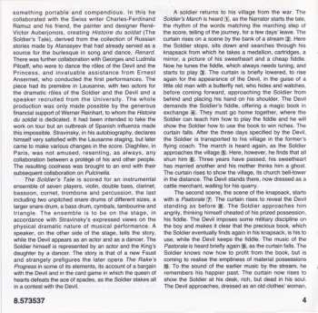 CD Igor Stravinsky: The Soldier's Tale (Complete)
