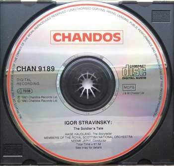 CD Igor Stravinsky: The Soldier's Tale (Complete)