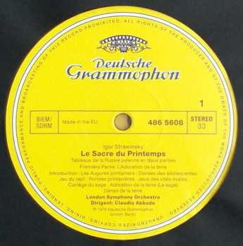 LP Igor Stravinsky: Le Sacre Du Printemps