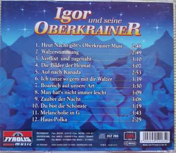 CD Igor Und Seine Oberkrainer: Heut Nacht Gibt's Oberkrainer Musi