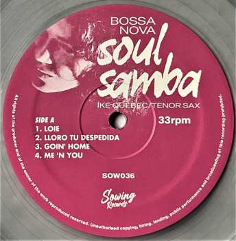 LP Ike Quebec: Bossa Nova Soul Samba LTD | CLR