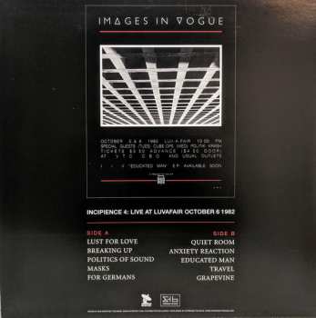 LP Images In Vogue: Incipience 4: Live At Luvafair October 6 1982 LTD | CLR