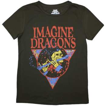 Merch Imagine Dragons: Imagine Dragons Ladies T-shirt: Skeleton Flute (small) S