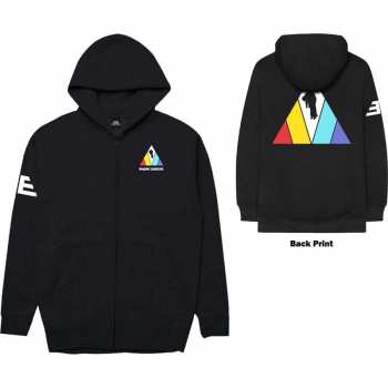 Merch Imagine Dragons: Imagine Dragons Unisex Zipped Hoodie: Triangle (back Print) (x-small) XS