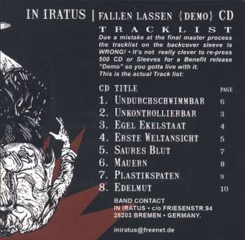 CD In Iratus: Fallen Lassen