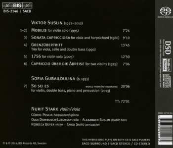 SACD Sofia Gubaidulina: In Memoriam Chamber Works By Viktor Suslin & Sofia Gubaidulina