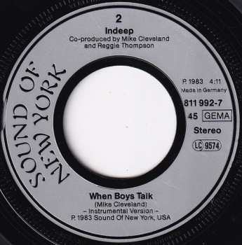 SP Indeep: When Boys Talk