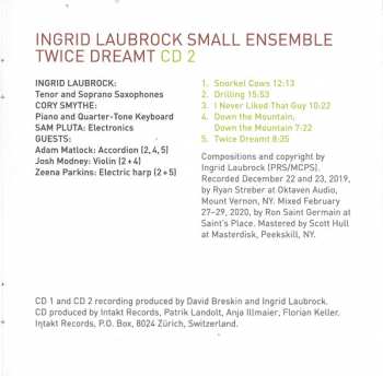 2CD Ingrid Laubrock: Dreamt Twice, Twice Dreamt (Music For Chamber Orchestra And Small Ensemble)