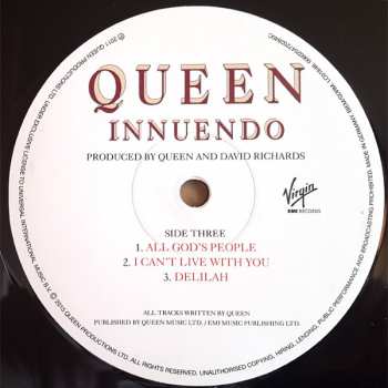 2LP Queen: Innuendo LTD