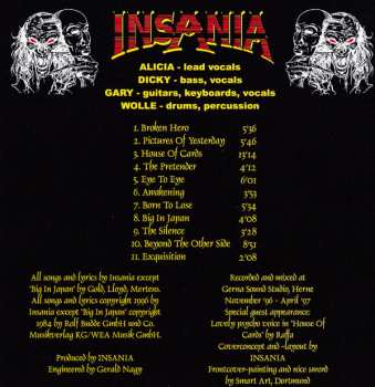 CD Insania: House Of Cards