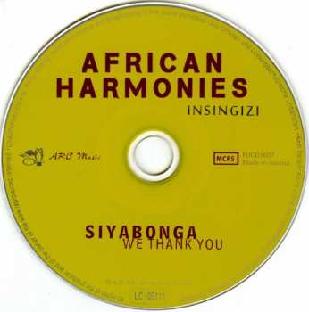 CD Insingizi: African Harmonies: Siyabonga - We Thank You