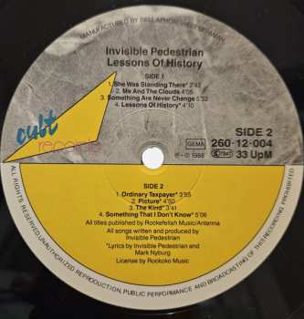 LP Invisible Pedestrian: Lessons Of History