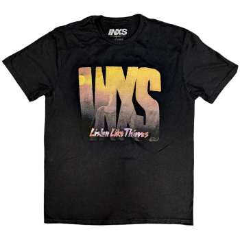 Merch INXS: Inxs Unisex T-shirt: Listen Like Thieves Tour (back Print) (small) S