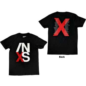 Merch INXS: Inxs Unisex T-shirt: Us Tour (back Print) (small) S