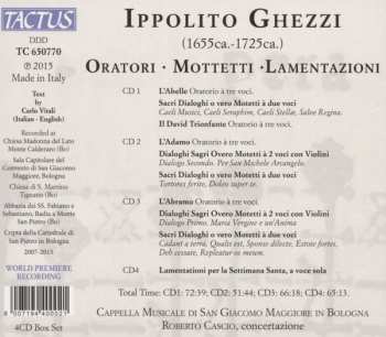 4CD/Dobozkészlet Cappella Musicale di San Giacomo Maggiore In Bologna: Oratori, Mottetti, Lamentazioni