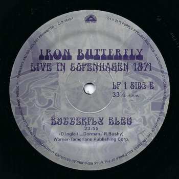 2LP Iron Butterfly: Live In Copenhagen 1971 LTD | CLR