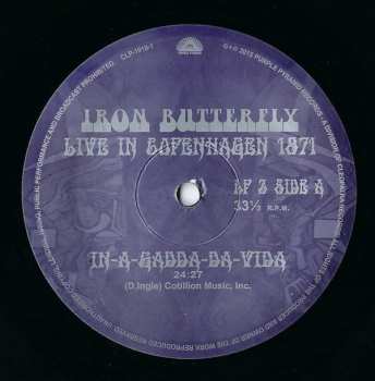 2LP Iron Butterfly: Live In Copenhagen 1971 LTD | CLR