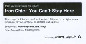 LP Iron Chic: You Can't Stay Here LTD | CLR