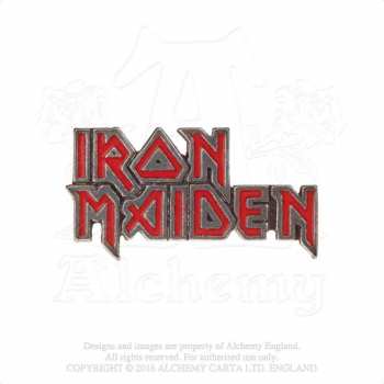 Merch Iron Maiden: Kitűző Enamelled Logo Iron Maiden