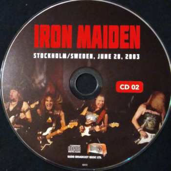 2CD Iron Maiden: Radio Broadcast Recording Stockholm/Sweden, June 28, 2003