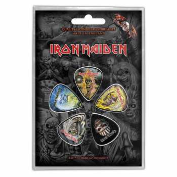 Merch Iron Maiden: Gitár pengető készlet The Faces Of Eddie