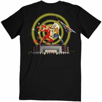 Merch Iron Maiden: Iron Maiden Unisex T-shirt: Beast Over Hammersmith Eddie & Devil (back Print) (small) S