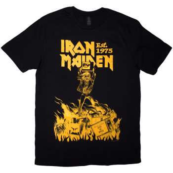 Merch Iron Maiden: Póló Est. 1975 Holy Smoke Jumbo Yellow