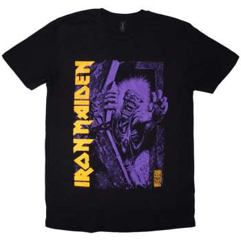 Merch Iron Maiden: Iron Maiden Unisex T-shirt: Est. 1975 No Prayer Grave Purple (black) (small) S