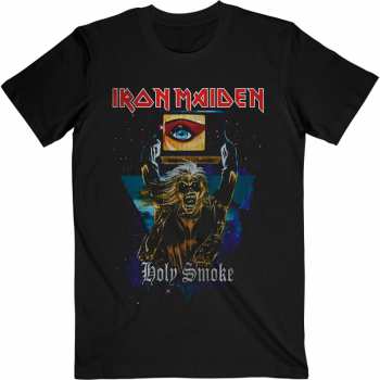 Merch Iron Maiden: Tričko Holy Smoke Space Triangle  S