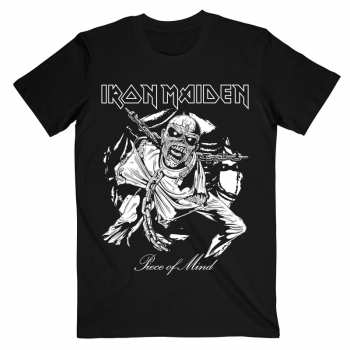 Merch Iron Maiden: Póló Piece Of Mind Mono Eddie