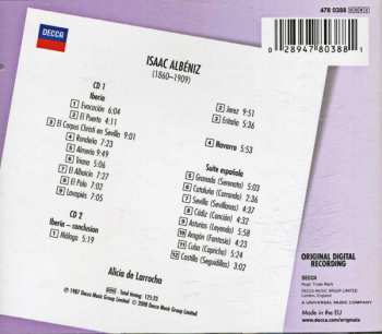 2CD Isaac Albéniz: Iberia - Navarra - Suite Espaňola