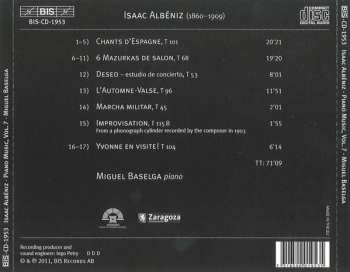 CD Isaac Albéniz: Piano Music Volume 7