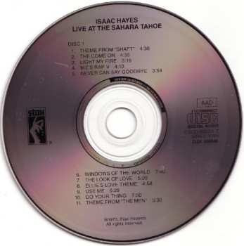 2CD Isaac Hayes: Live At The Sahara Tahoe