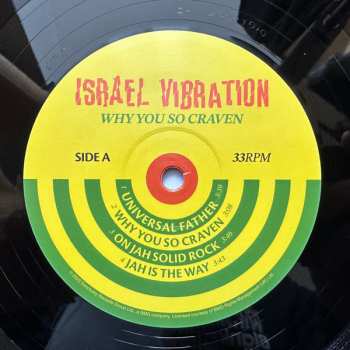 LP Israel Vibration: Why You So Craven