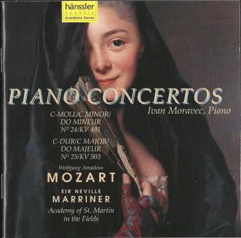 CD Ivan Moravec: Piano Concertos No 24 in C Minor/KV 491, No 25 In C Major/KV 503