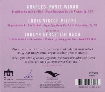 CD Iveta Apkalna: Widor & Vierne (At The Weiwuying Concert Hall)
