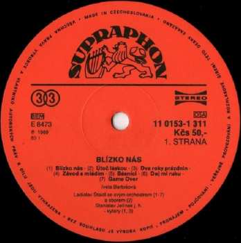 LP Iveta Bartošová: Blízko Nás