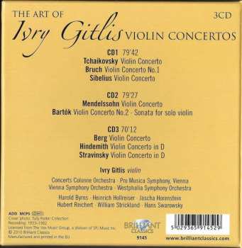3CD/Dobozkészlet Ivry Gitlis: The Art Of Ivry Gitlis Violin Concertos