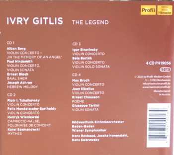 4CD/Dobozkészlet Ivry Gitlis: The Legend