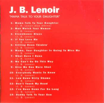 CD J.B. Lenoir: Mama Talk To Your Daughter