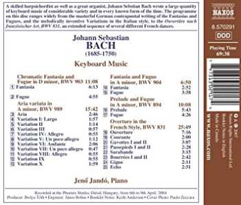 CD Johann Sebastian Bach: Keyboard Music