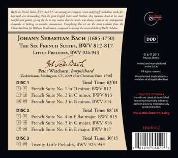 3CD Johann Sebastian Bach: The Six French Suites, BWV 812-817 / Little Preludes BWV 924-943