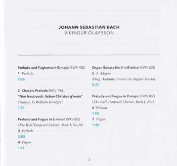 2CD Víkingur Ólafsson: J. S. Bach · Works & Reworks