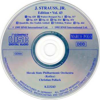 CD Johann Strauss Jr.: Edition · Vol. 43